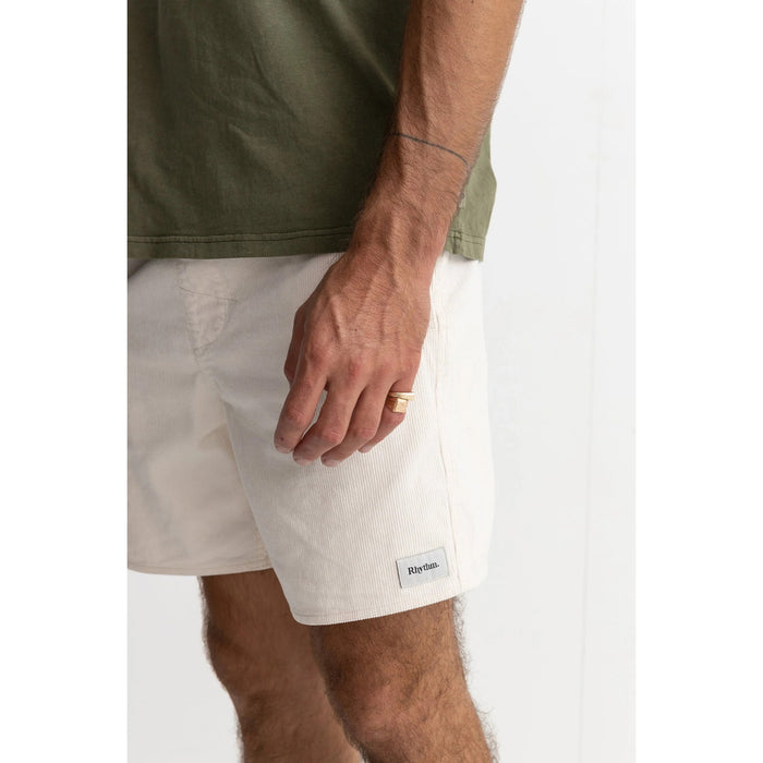 Rhythm Classic Cord Jam Shorts - Men's Vintage White