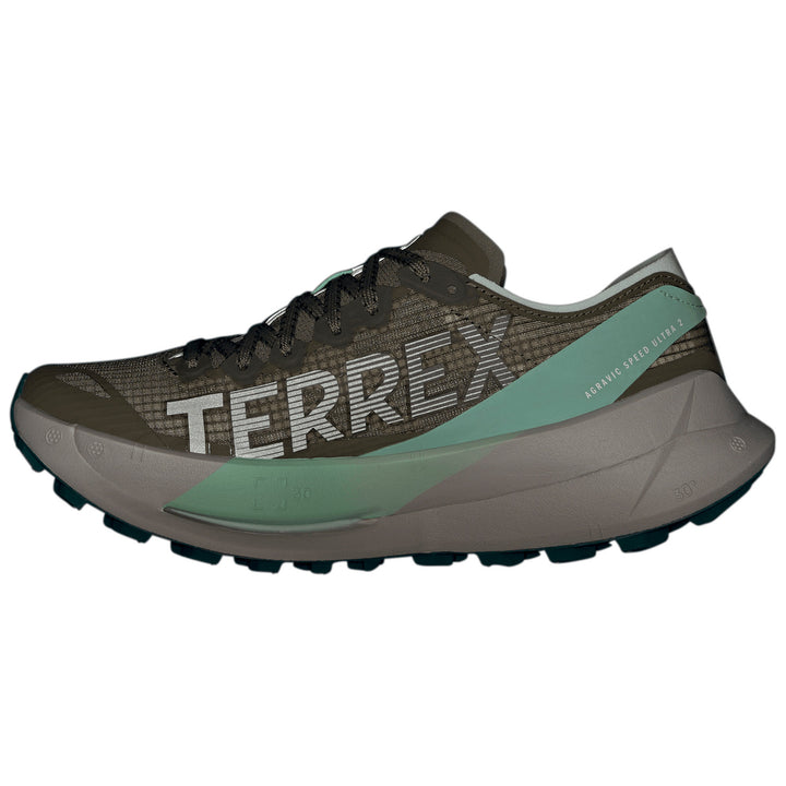 Adidas Terrex Agravic Speed Ultra 2 Shoes - Women's Olive Strata/Grey One/Pulse Mint