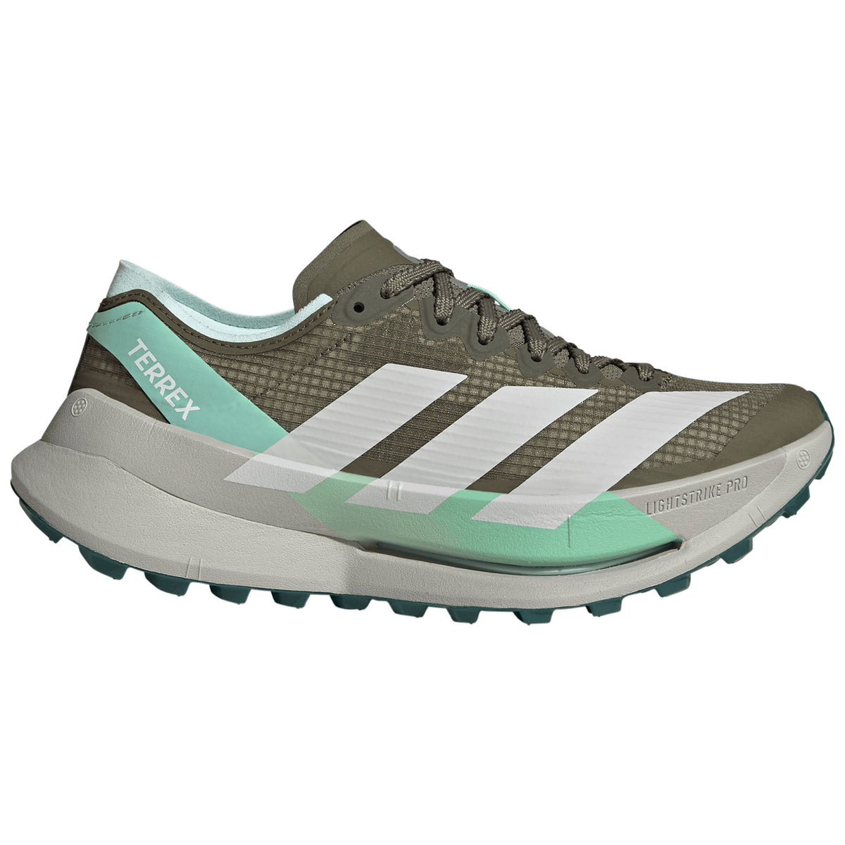Adidas Terrex Agravic Speed Ultra 2 Shoes - Women's Olive Strata/Grey One/Pulse Mint