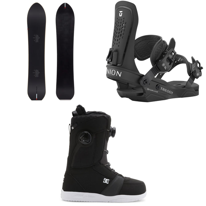 Season Nexus Snowboard 2025 + Union Trilogy Snowboard Bindings + DC Lotus Snowboard Boots - Women's