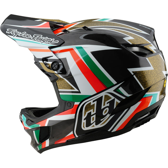 Troy Lee Designs D4 Carbon MIPS Bike Helmet Frames Black/Gold