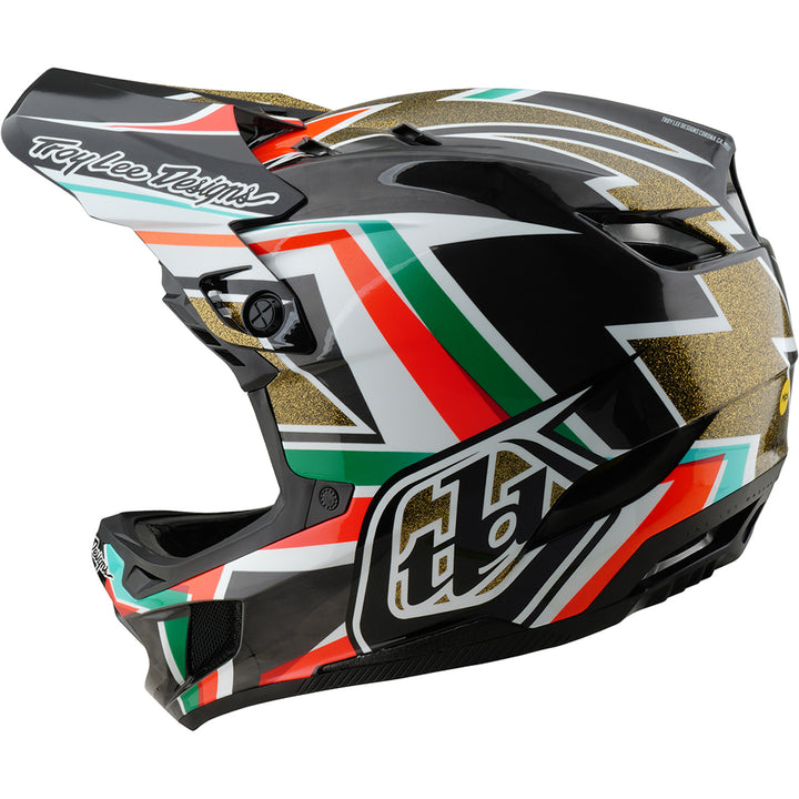 Troy Lee Designs D4 Carbon MIPS Bike Helmet Frames Black/Gold