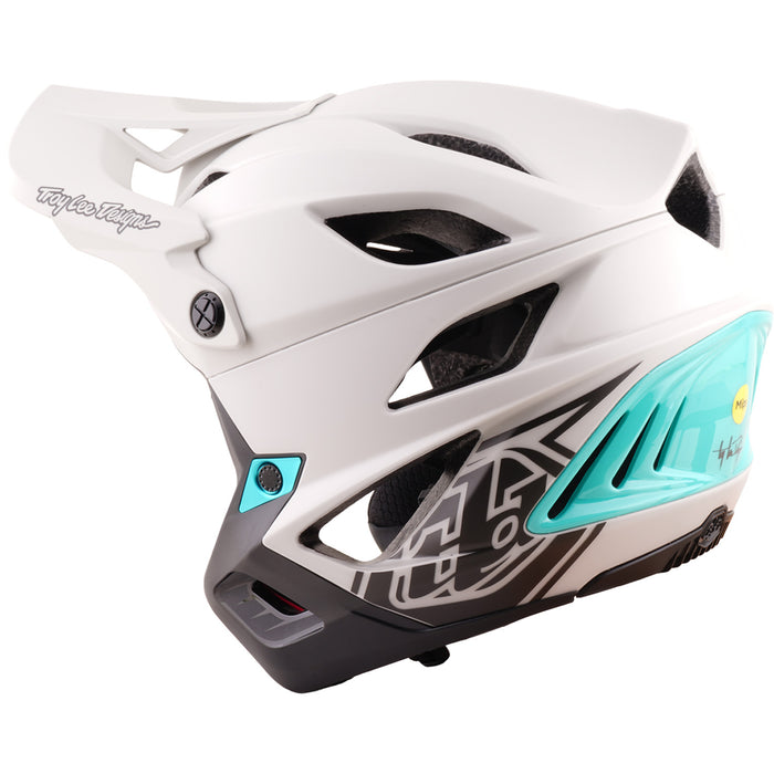 Troy Lee Designs Stage Stunt MIPS Bike Helmet Drone Pumice/Real Teal