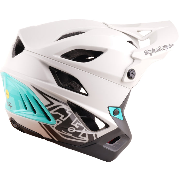 Troy Lee Designs Stage Stunt MIPS Bike Helmet Drone Pumice/Real Teal