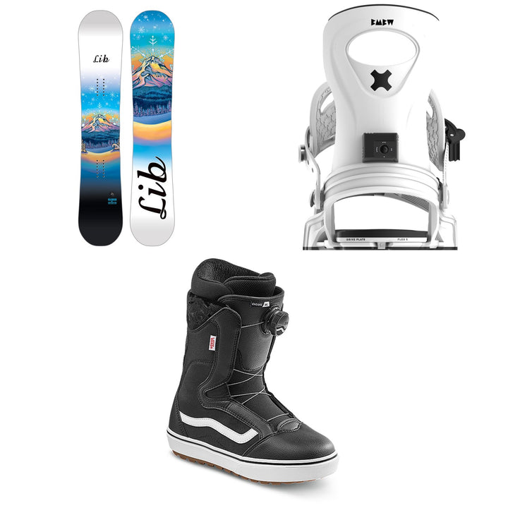 Lib Tech Glider BTX Snowboard + Bent Metal Metta Snowboard Bindings + Vans Encore OG Snowboard Boots - Women's 2026