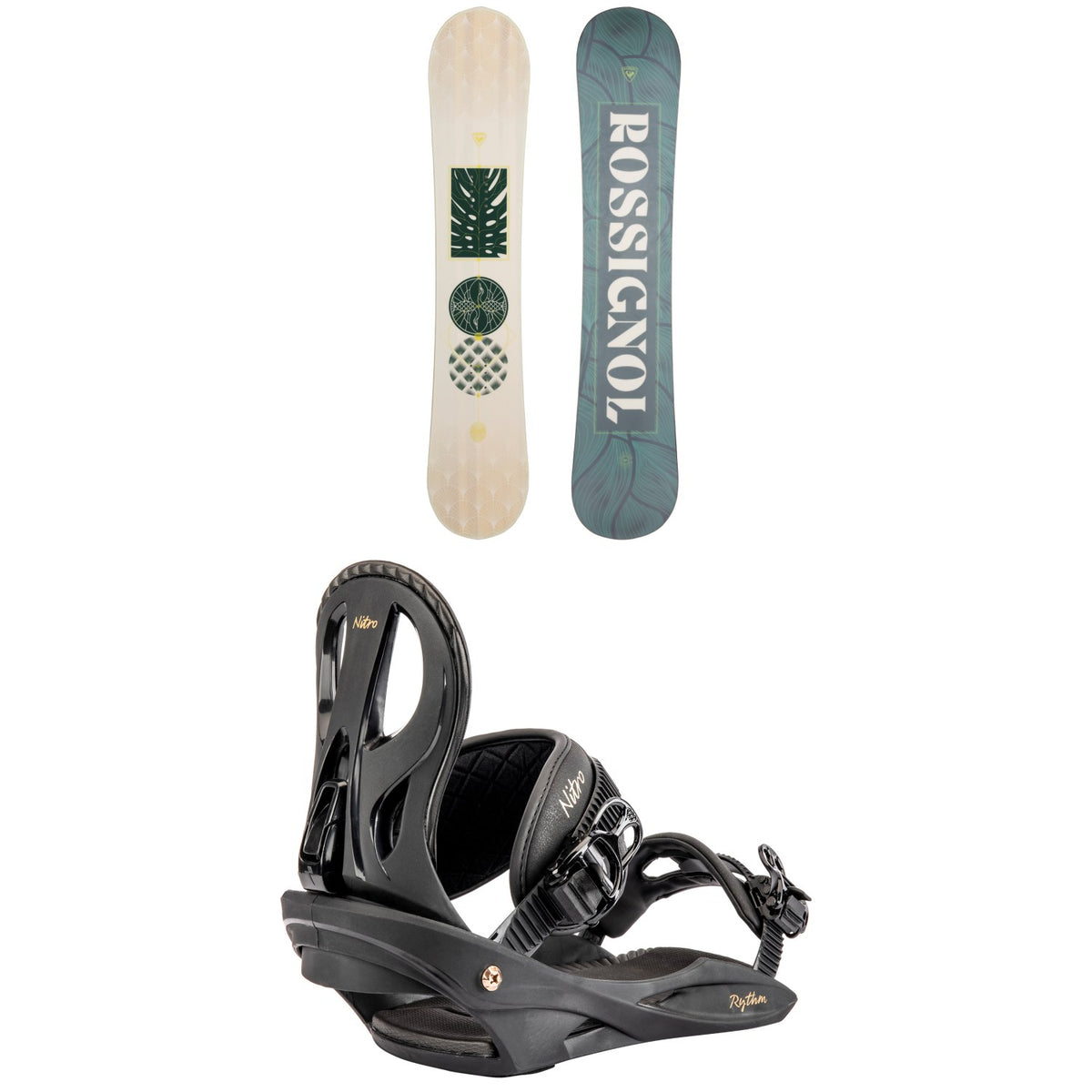 Rossignol Soulside Snowboard + Nitro Rythm Snowboard Bindings - Women's