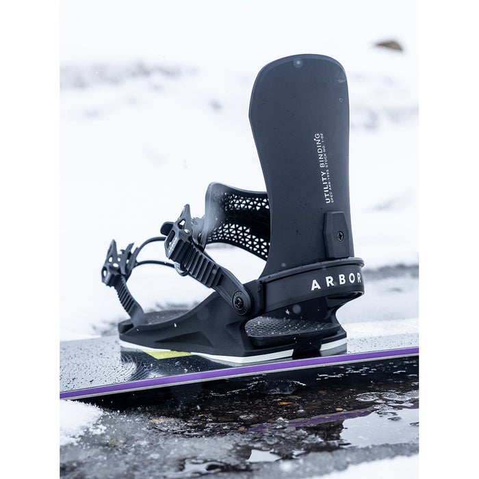 Arbor Utility Snowboard Bindings - Women's 2027 Black/Marshmallow