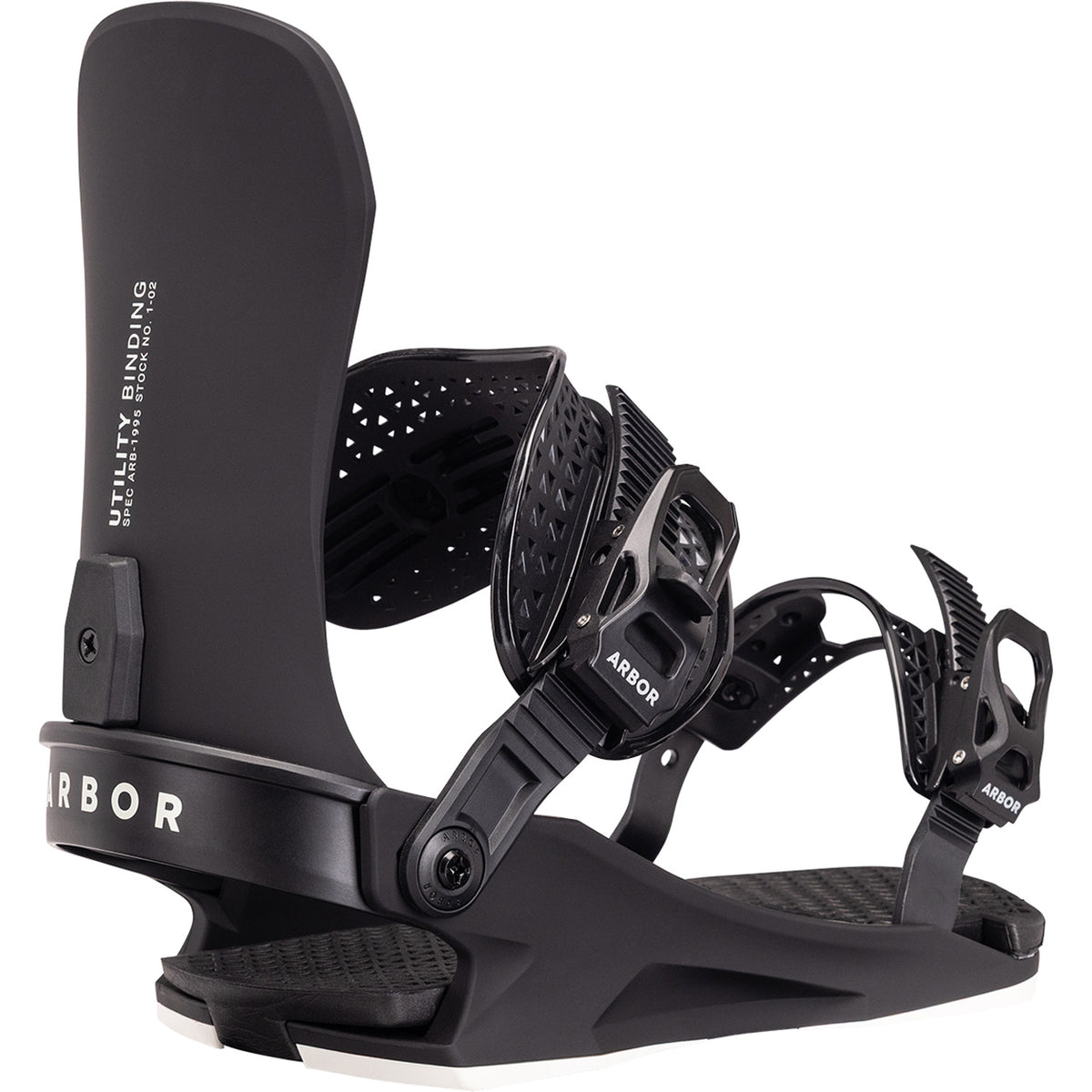Arbor Utility Snowboard Bindings - Women's 2027 Black/Marshmallow
