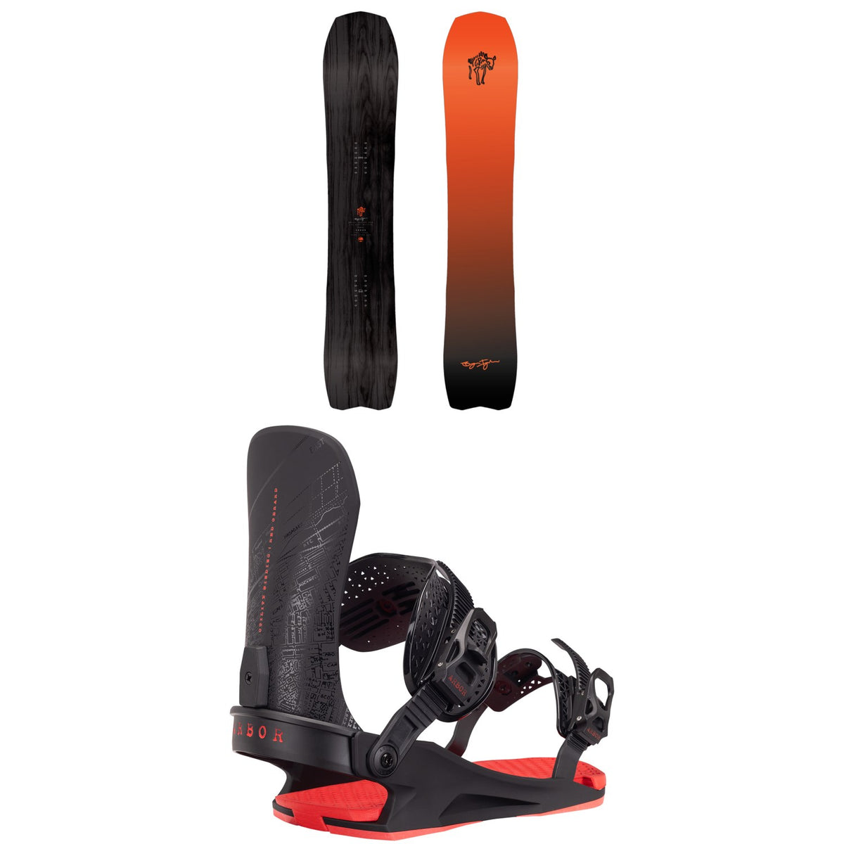 Arbor Bryan Iguchi Pro Snowboard + Utility Snowboard Bindings 2027