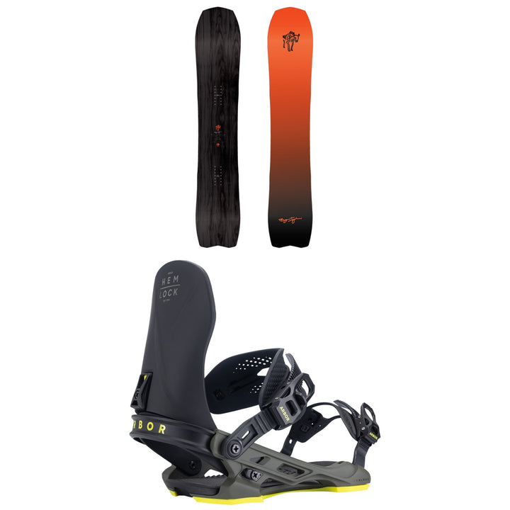 Arbor Bryan Iguchi Pro Snowboard + Hemlock Snowboard Bindings 2027
