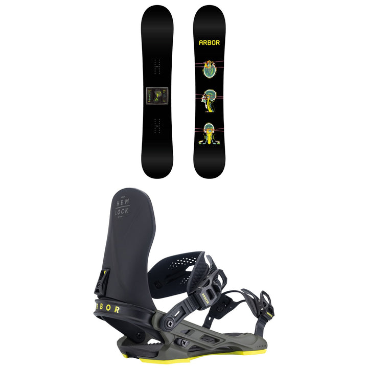 Arbor El Camino Snowboard + Hemlock Snowboard Bindings 2027