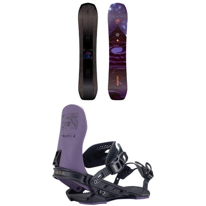 Arbor Astrowaste Snowboard + Hemlock Snowboard Bindings 2027