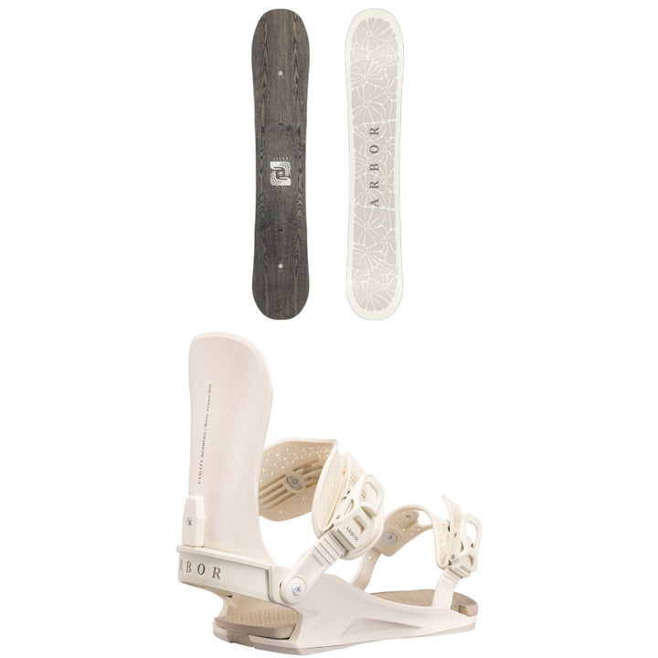 Arbor Veda Snowboard + Utility Snowboard Bindings - Women's 2027