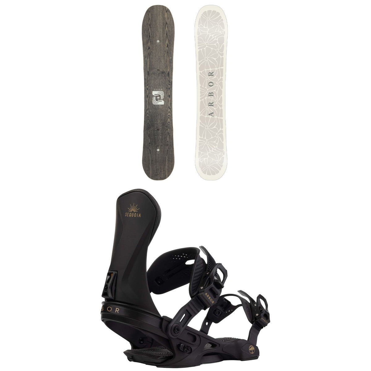 Arbor Veda Snowboard + Sequoia Snowboard Bindings - Women's 2027