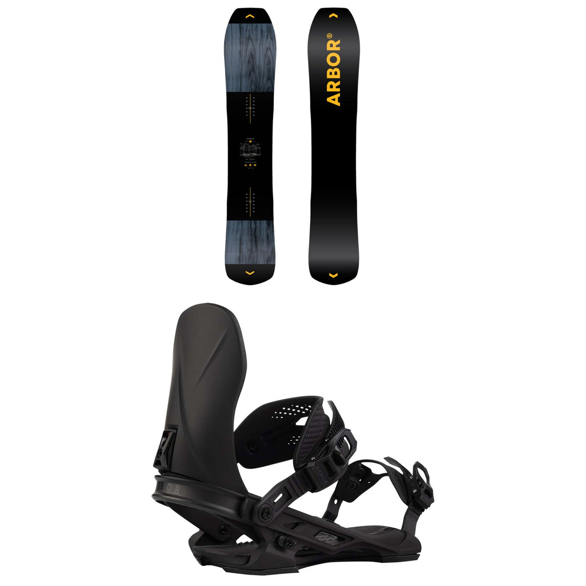 Arbor Coda Snowboard + Hemlock Snowboard Bindings 2027