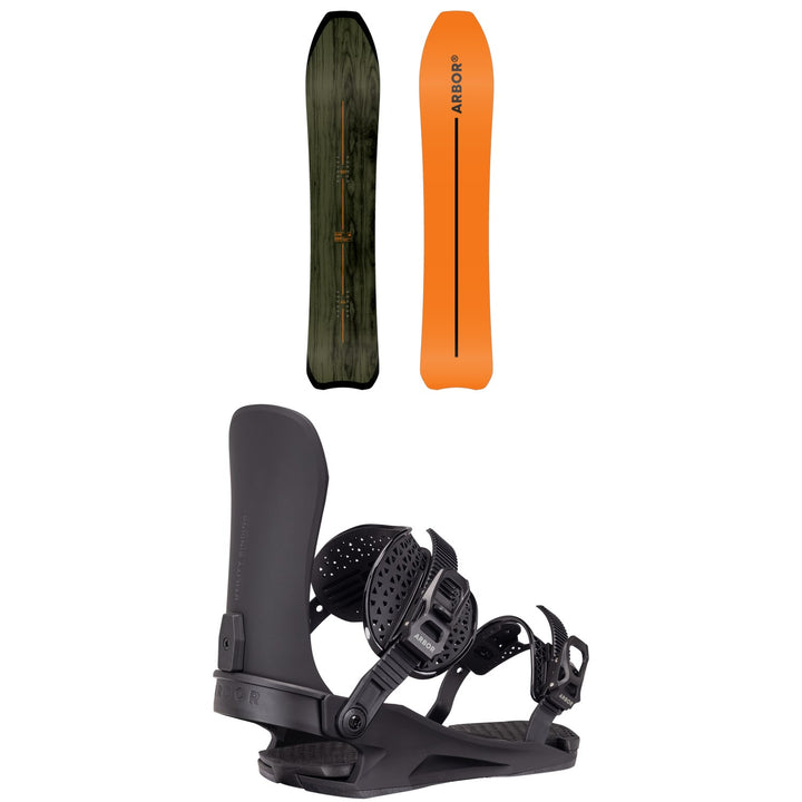 Arbor Padre Snowboard + Utility Snowboard Bindings 2027