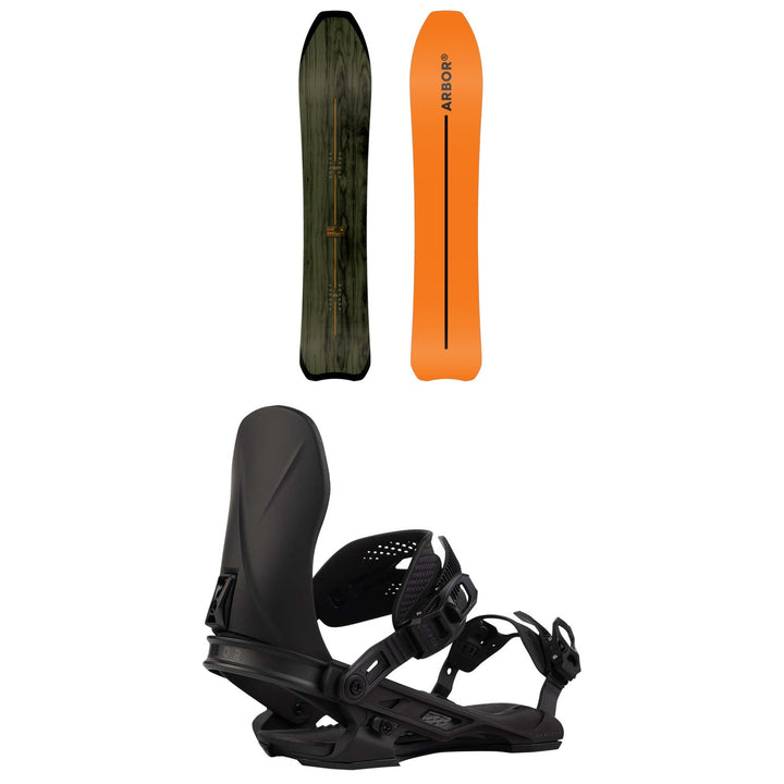 Arbor Padre Snowboard + Hemlock Snowboard Bindings 2027