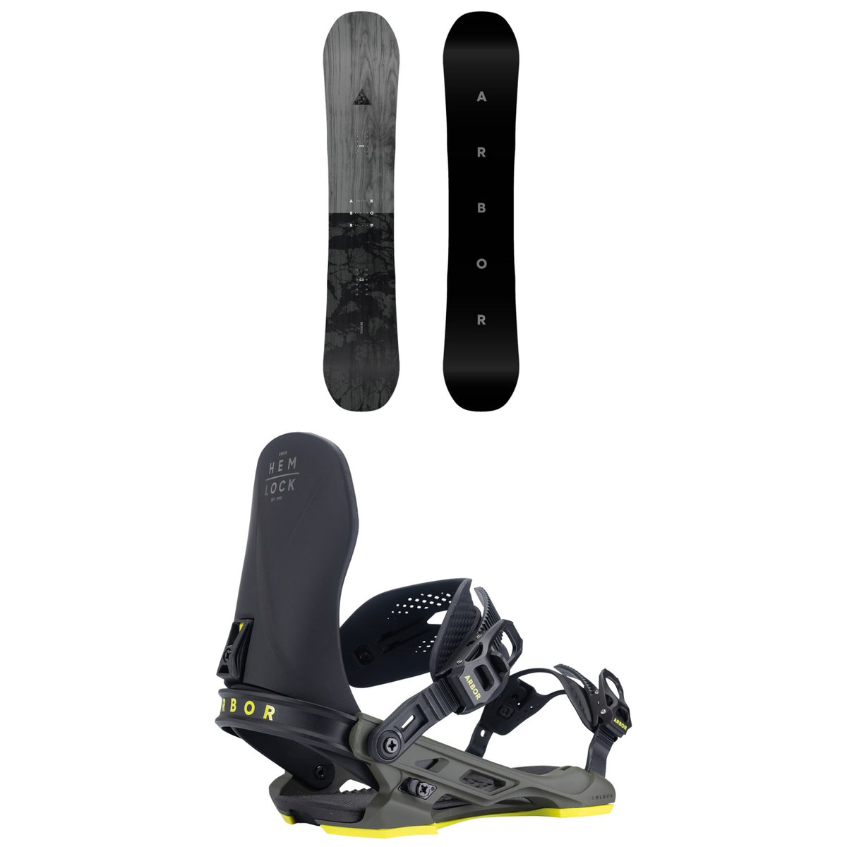 Arbor Formula Snowboard + Hemlock Snowboard Bindings 2027