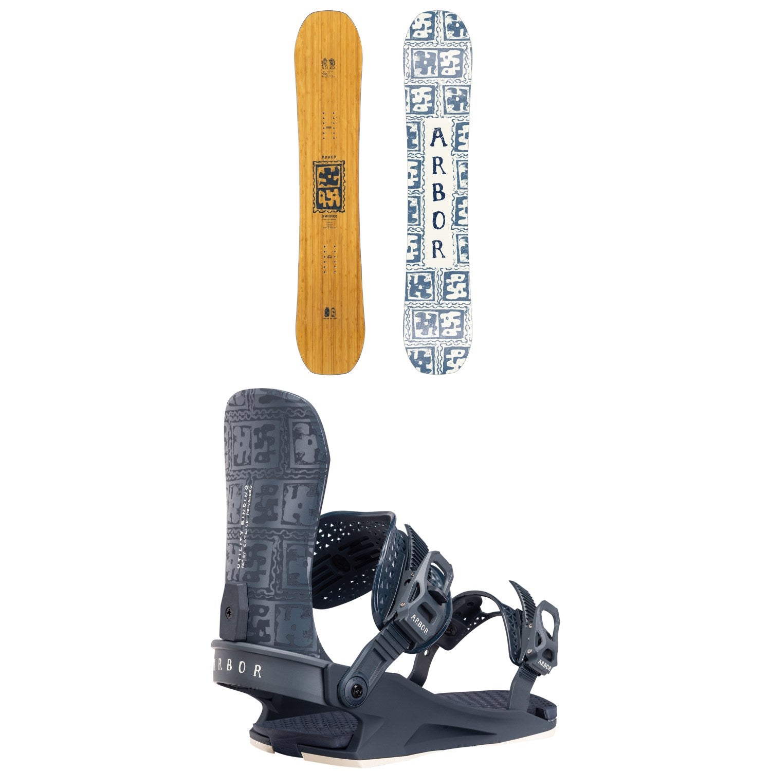 Arbor Swoon Snowboard + Utility Snowboard Bindings - Women's 2027