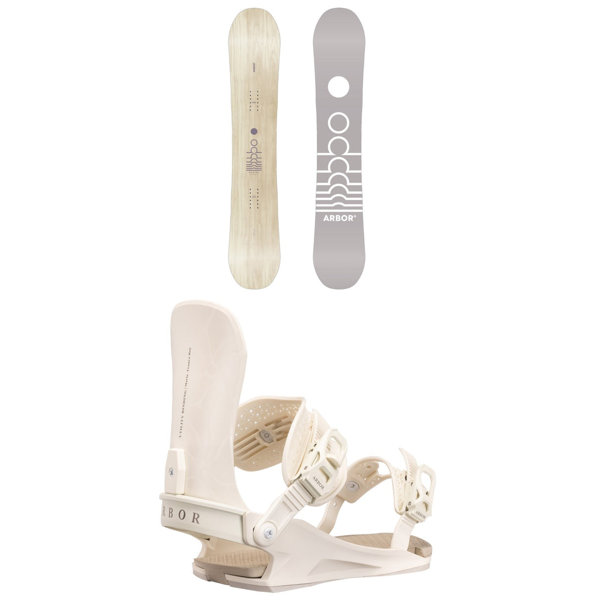 Arbor Mantra Snowboard + Utility Snowboard Bindings - Women's 2027