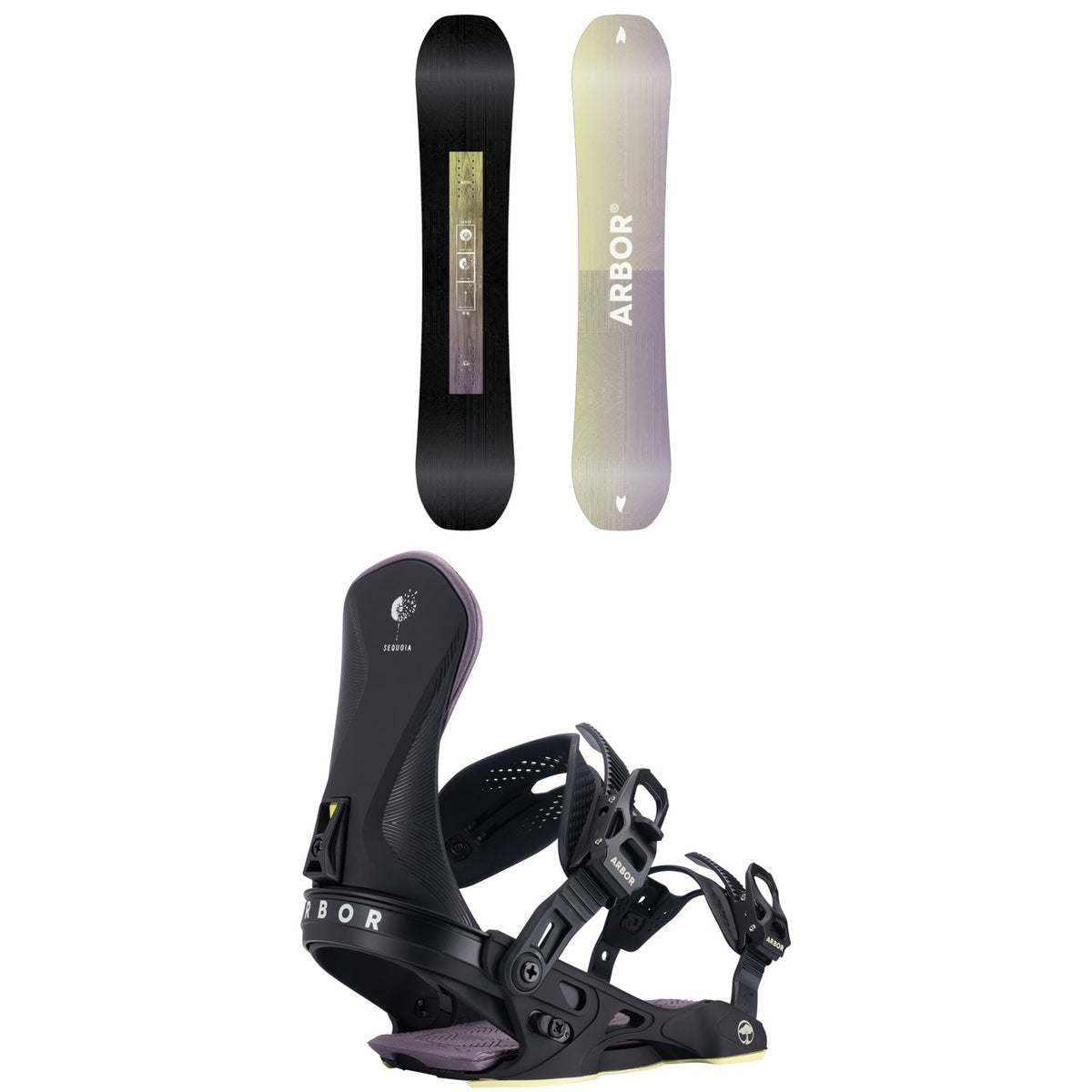 Arbor Kuro Neko Snowboard + Sequoia Snowboard Bindings - Women's 2027