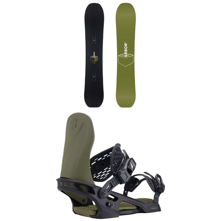 Arbor Sin Nombre Snowboard + Spruce Snowboard Bindings 2027