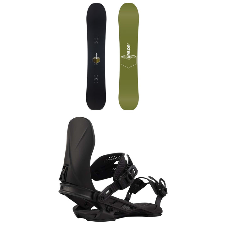 Arbor Sin Nombre Snowboard + Hemlock Snowboard Bindings 2027