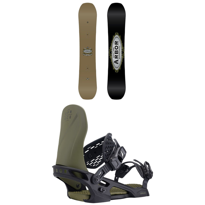 Arbor Element Decon Snowboard + Spruce Snowboard Bindings 2027