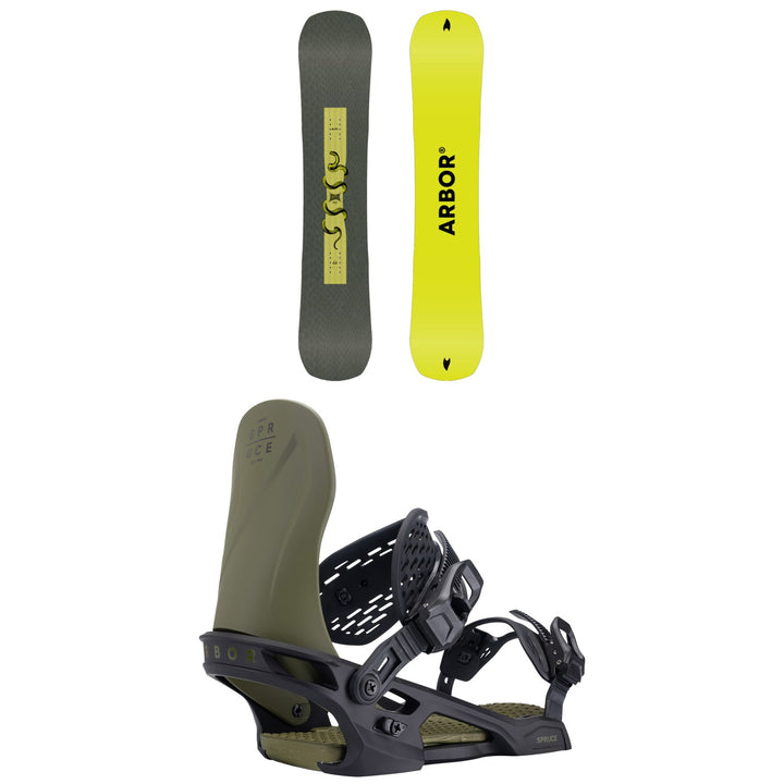 Arbor Draft Snowboard + Spruce Snowboard Bindings 2027
