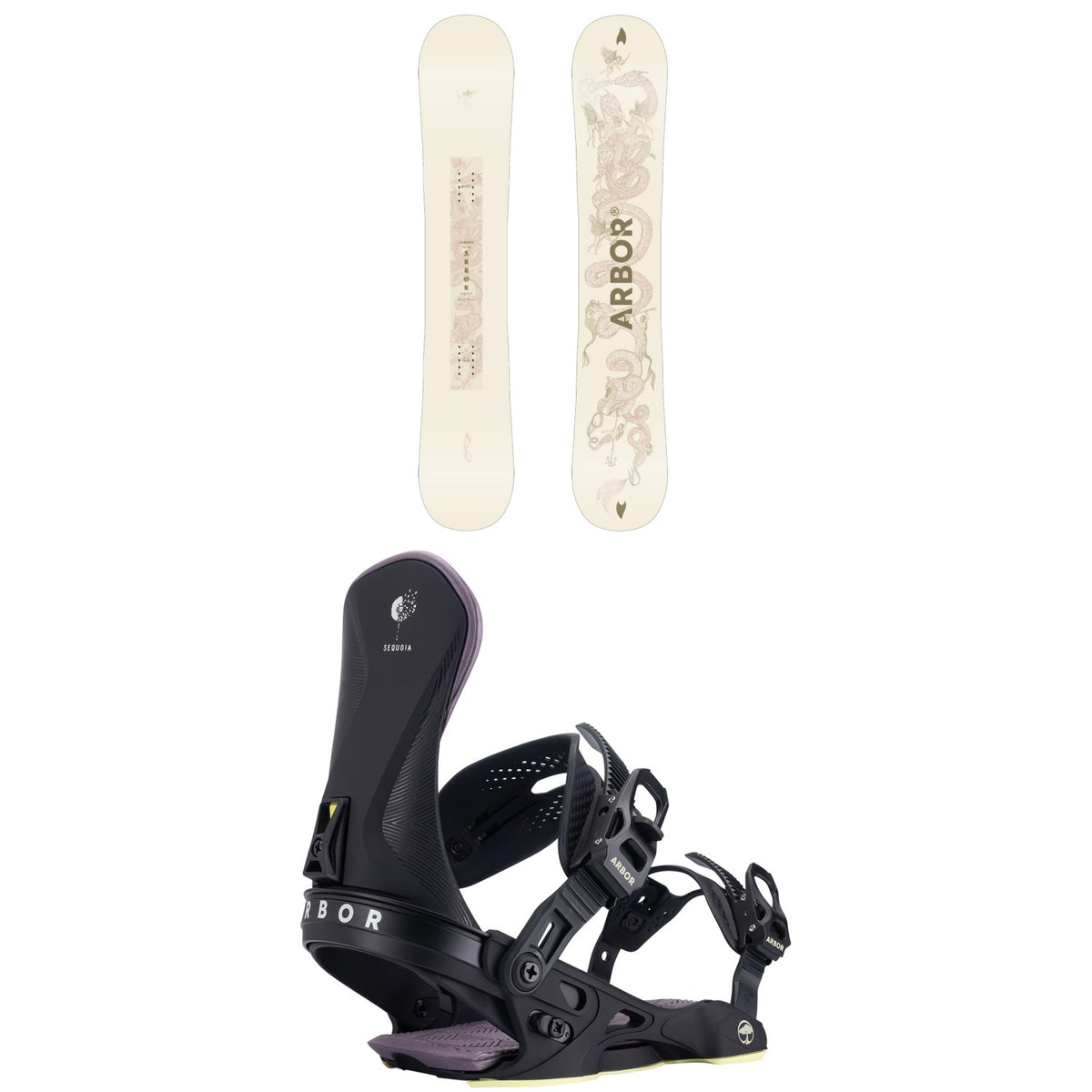 Arbor Cadence Snowboard + Sequoia Snowboard Bindings - Women's 2027