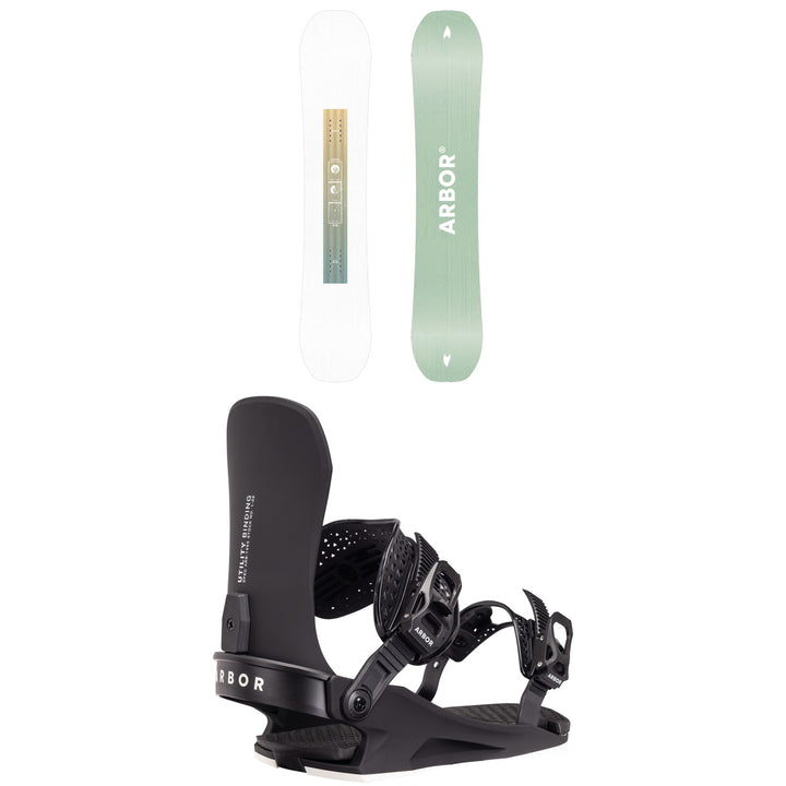 Arbor Kuro Neko Decon Snowboard + Utility Snowboard Bindings - Women's 2027