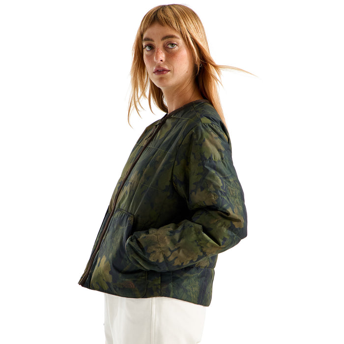 The North Face Lhotse LT Insulated Print Jacket - Women's Woodland Green Yosemite Oak Print