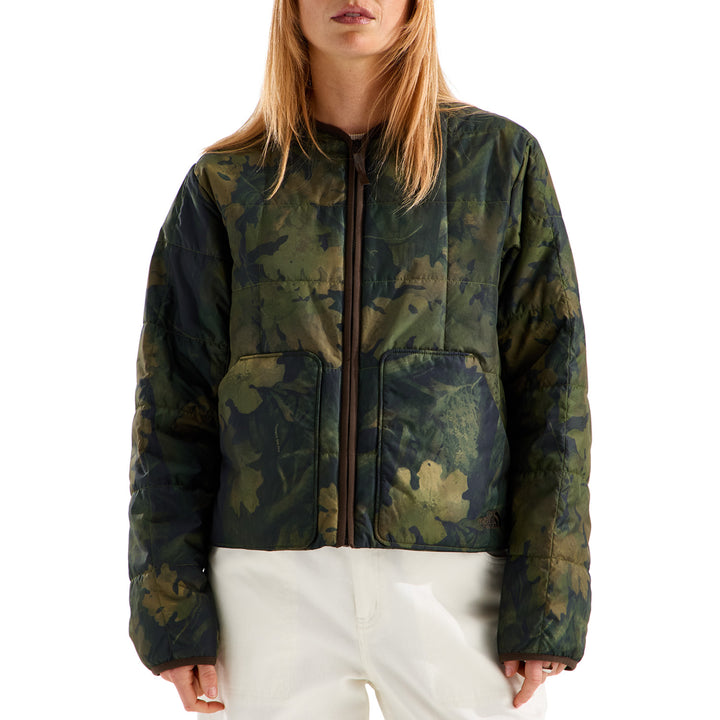 The North Face Lhotse LT Insulated Print Jacket - Women's Woodland Green Yosemite Oak Print
