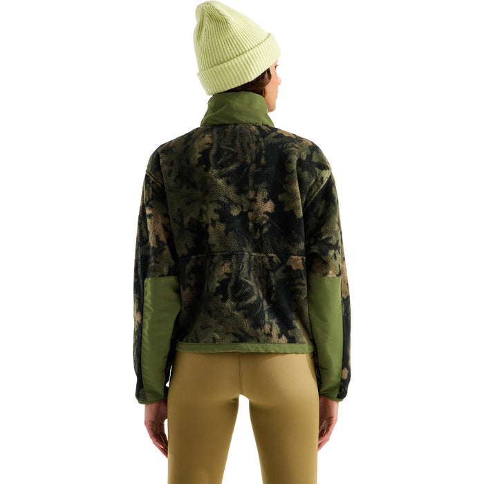 The North Face Yumiori Off Peak ½ Zip-Print Jacket - Women's Woodland Green Yosemite Oak Print