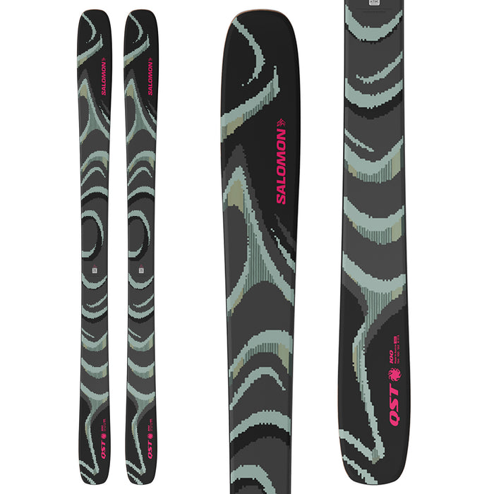 Salomon QST 100 Skis Black/Iceberg::Black/Iceberg