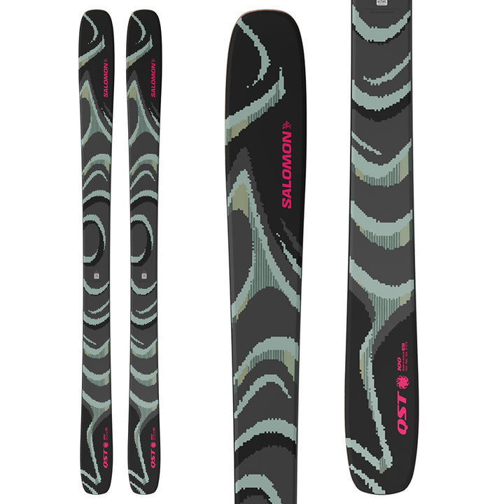 Salomon QST 100 Skis Black/Iceberg