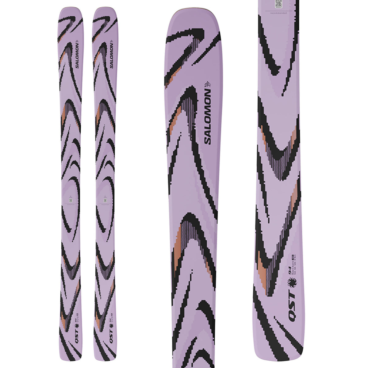 Salomon QST 94 Skis Lilac/Black
