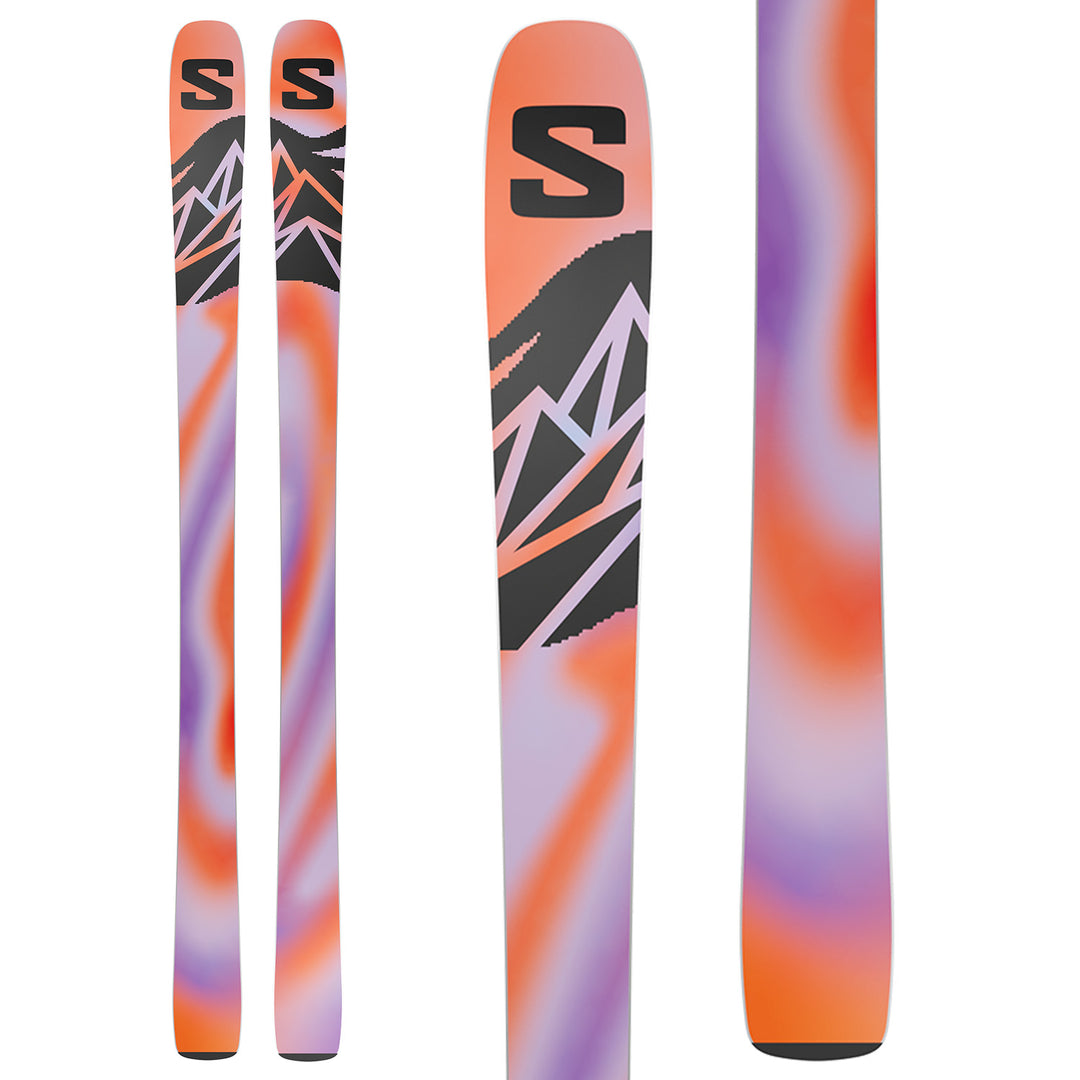 salomon 1080 skis orange QST 106 2025 evo more capable in firm conditions I don't ski, can someone