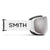 Smith I/O MAG S Low Bridge Fit Goggles - Women's White Chunky Knit/ChromaPop Sun Platinum Mirror+ChromaPop Storm Blue Sensor Mirror