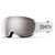 Smith I/O MAG S Low Bridge Fit Goggles - Women's White Chunky Knit/ChromaPop Sun Platinum Mirror+ChromaPop Storm Blue Sensor Mirror