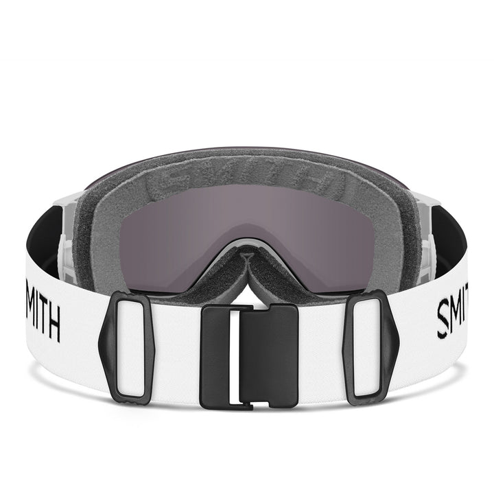 Smith I/O MAG S Low Bridge Fit Goggles - Women's White Chunky Knit/ChromaPop Sun Platinum Mirror+ChromaPop Storm Blue Sensor Mirror