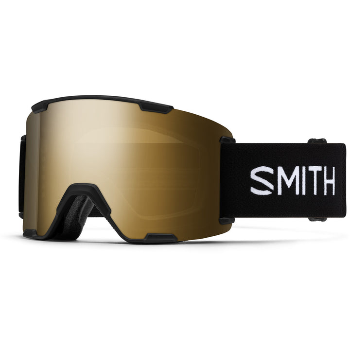 Smith Stash XL Low Bridge Fit Goggles Black/ChromaPop Sun Black Gold Mirror+ChromaPop Storm Blue Sensor Mirror