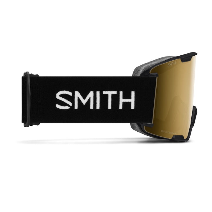 Smith Stash XL Low Bridge Fit Goggles Black/ChromaPop Sun Black Gold Mirror+ChromaPop Storm Blue Sensor Mirror