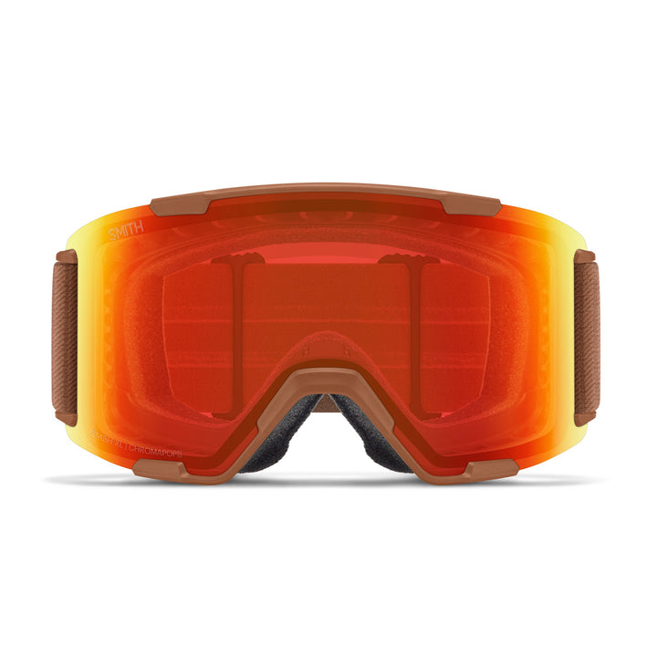 Smith Stash XL Low Bridge Fit Goggles Camel Warm Steel/ChromaPop Everyday Red Mirror+ChromaPop Storm Yellow Flash
