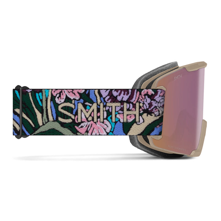 Smith Squad Low Bridge Fit Goggles Iris Pham AC/ChromaPop Everyday Rose Gold Mirror+ChromaPop Storm Blue Sensor Mirror