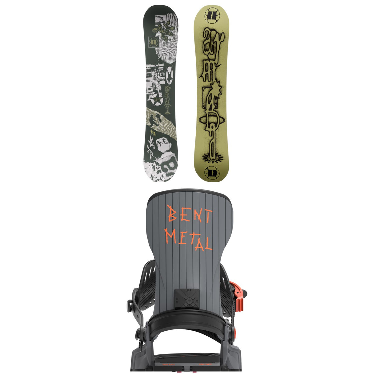 Armada Tuffy Snowboard + Bent Metal T-Zero Snowboard Bindings 2027