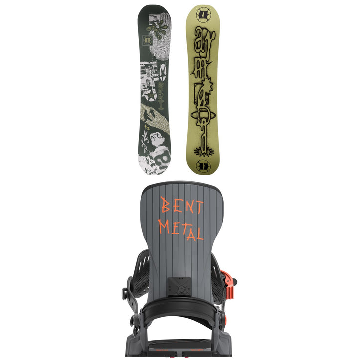 Armada Tuffy Snowboard + Bent Metal T-Zero Snowboard Bindings 2027
