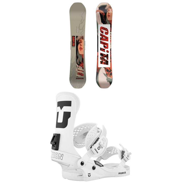 CAPiTA Indoor Survival Snowboard + Union Force Classic Snowboard Bindings 2027