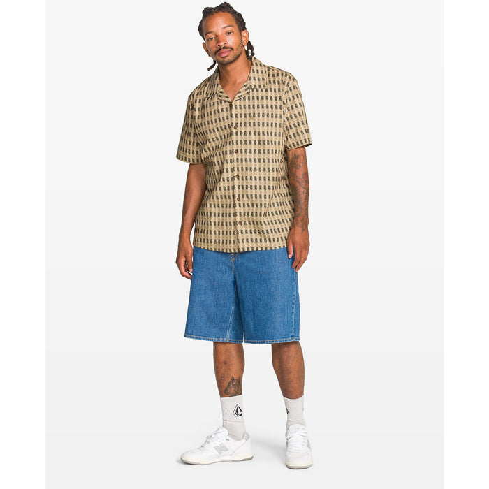 Volcom Macros Short-Sleeve Shirt - Men's Khaki