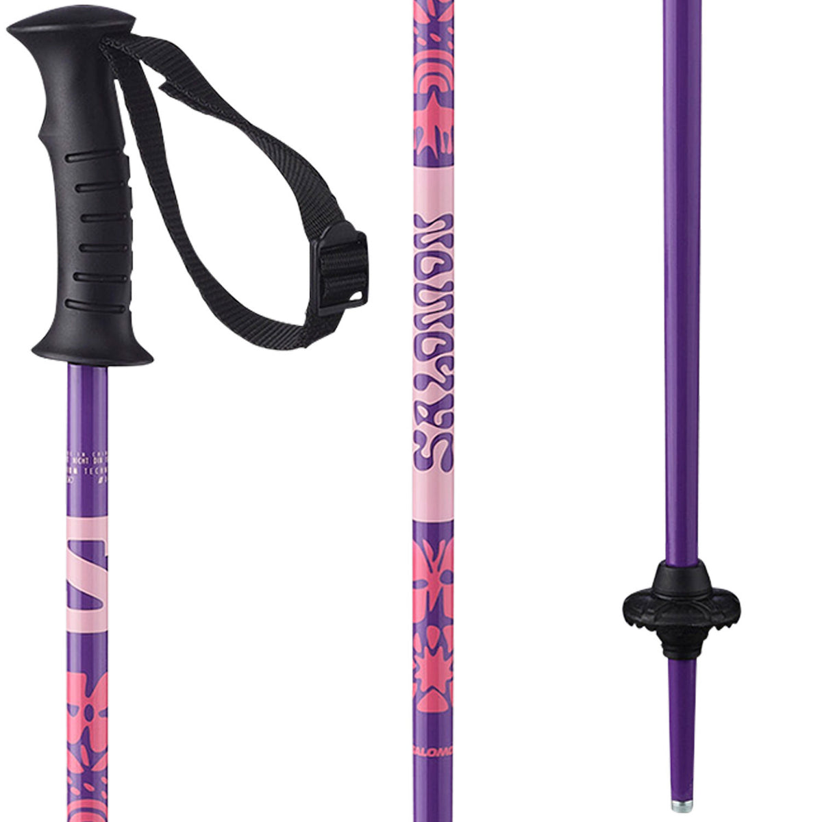 Salomon Kaloo Junior Ski Poles 2027 Sun Kissed Coral